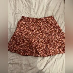 American Eagle Floral side zip skirt